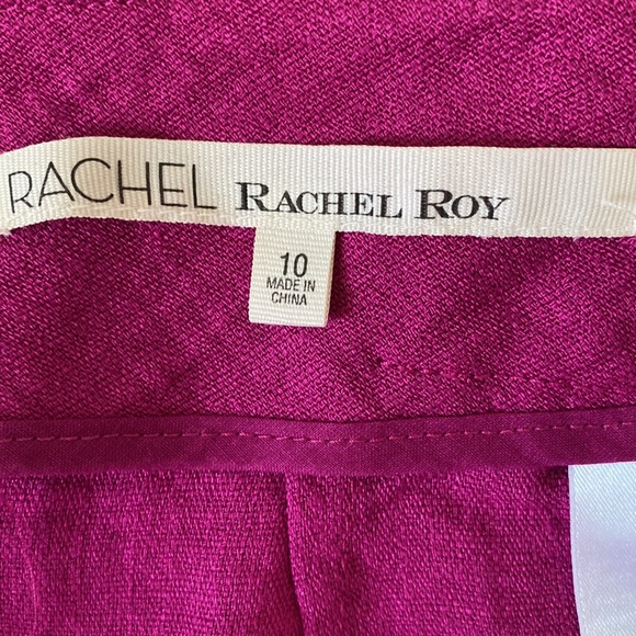 NWT Rachel Roy Drop Anchor Wild Orchid Magenta Cropped Pants - 10 - Picture 8 of 11